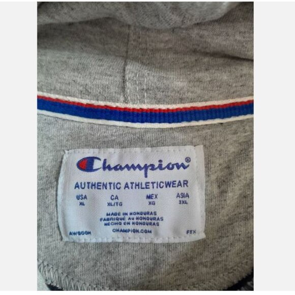 Champion Powerblend Fleece Men's Hoodie Ultimate Durability Size XL Navy New - Picture 4 of 8